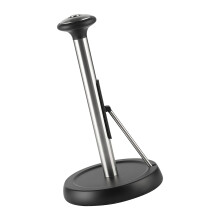 Stainless Steel Towel Roll Holder Nonslip Base-Black bottom