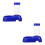 2Pcs Blue Kitten Water Feeder Practical Non-Tip Pet Drinking Bowl 6
