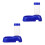 2Pcs Blue Kitten Water Feeder Practical Non-Tip Pet Drinking Bowl 7