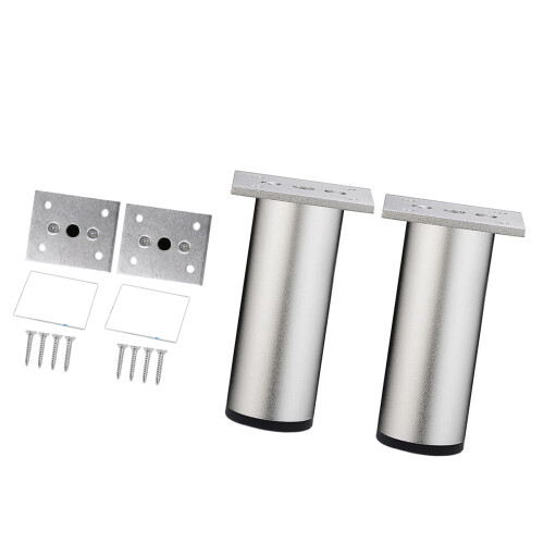 2er-Pack verstellbare Möbelbeine, robuste-10 cm Sandsilber