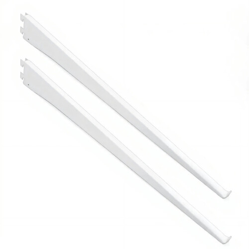 Heavy Duty Metal Shelf Brackets Rustproof Carbon-White 40 cm
