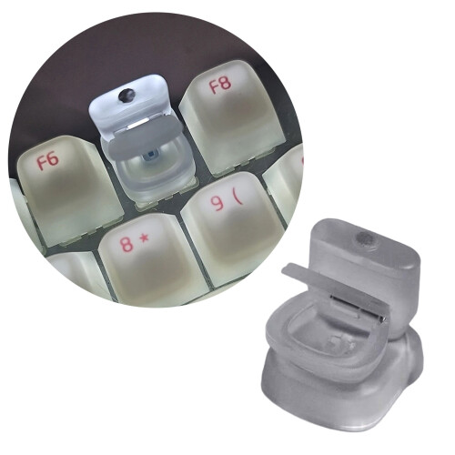 Creatieve transparant te openen deksel toilet-keycap-Transparant 2