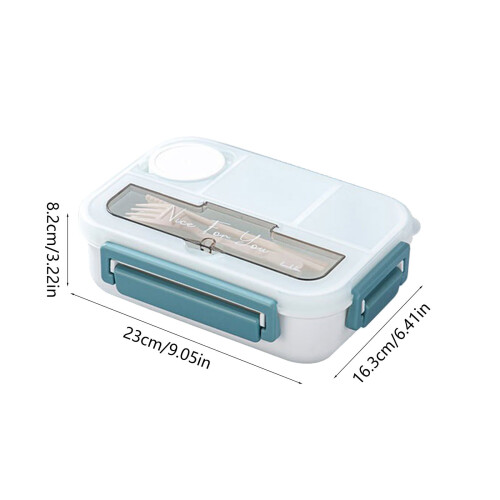 Boîte à lunch Viflosae à 4 compartiments, étanche et compatible micro-ondes 2