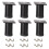 6pack Modern Aluminum  Bed Frame Risers Heavy Duty-Black 1