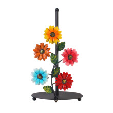 Distributeur unique de serviettes en fer-Cinq couleurs de fleurs