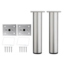 2pcs Universals Furniture Support Legs-15cm sand silver
