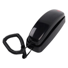 An der Wand montierbares Schreibtischtelefon im-Schwarz