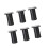 6pack Modern Aluminum Bed Frame Risers Heavy Duty-Black 1