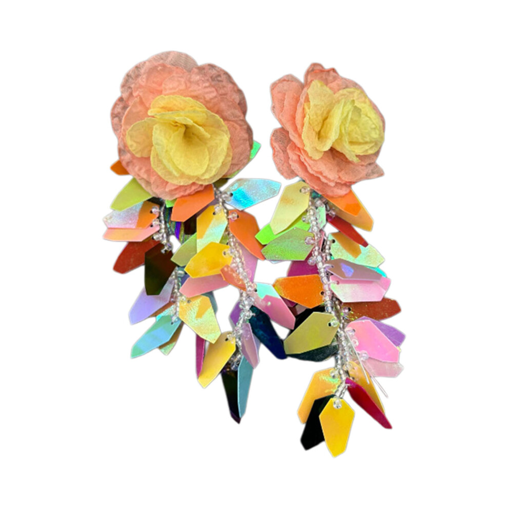 Playful Multiple Layer Earrings Artistic Textured Designs Summer