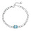 Adjustable Square Zircon Bracelet Stainless-JDB0304015 BL S 1