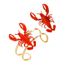 Versatile Red Lobster Styles Bracelet And Rings Gift Set In-C