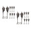 8Pairs Black Zinc Alloy Replacement Zipper Puller Tabs for Suitcases 2