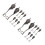 8Pairs Black Zinc Alloy Replacement Zipper Puller Tabs for Suitcases 5