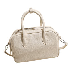 Leather Top Handle Bags for Women Leather Purses Toted-White