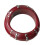 Bracelet en résine moderne non-rivets argentés rouges 1