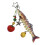 Porte-clés articulé flexible en forme de poisson aux-Jaune 1