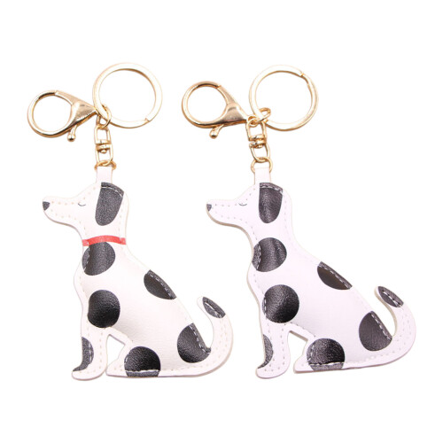 Porte-clés d'inspiration dalmatien, 2-Ensemble de 2 pièces