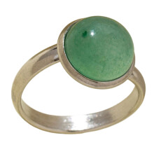 Trendy verstelbare ring van aluminium, versierd met-D