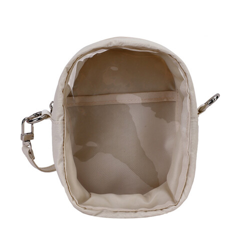 Unique Polyester Transparent Purse With Cute Character-Beige S