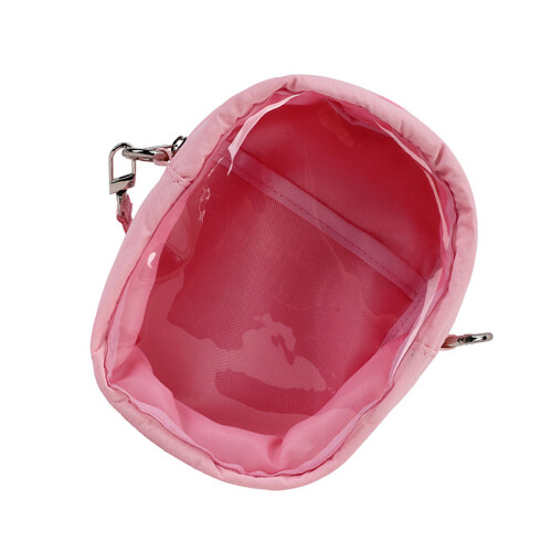 Stylish Translucent Shoulder Bag Clear Hanging Display-Pink S