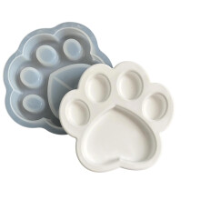 Heart/Cats Paw Shape Silicone Crafting Plate Mold Epoxy Resin-2