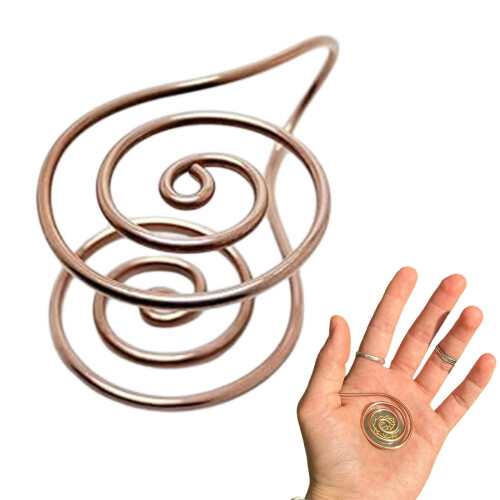 Open Spirals Palms Ring Adjustable Hand Jewelry For-1
