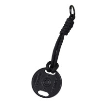 Miniature Alloy Dumbbell Keychain Key Holder For Couples-Black