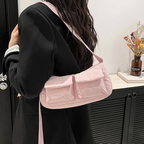 Sac à bandoulière élégant et décontracté avec sangle-Bleu 2