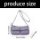 Sac à bandoulière élégant et décontracté avec sangle-Bleu 4