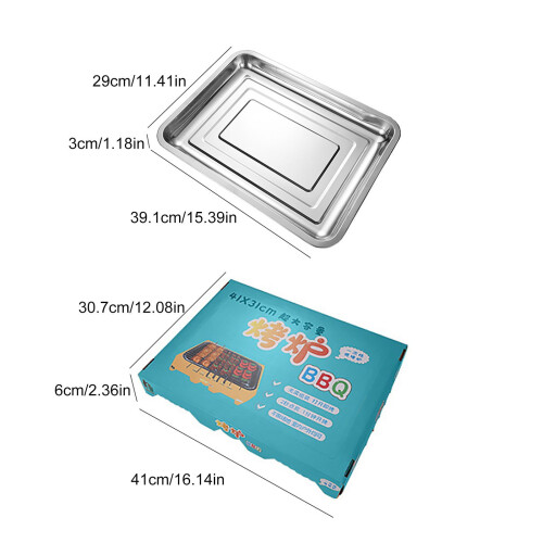 Portable Stainless Steel Tabletop BBQ Grill 1