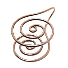Koperlegering energie spiralen palmen ring voor meditatie-1