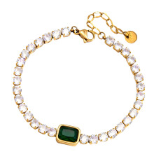 Moderne roestvrijstalen zirkoon sieraden stapelbare-JDB0304015GN
