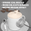 Electric Milk Frother Handheld Black 1pc 3