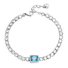 Modern Stainless Steel Zircon Jewelry Stackable-JDB0304015 BL S