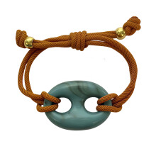Fashionable Pig Nose Resin Wristband Customizable-turquoise.