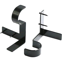 No-Drill Curtain Rod Brackets, 2 Pack