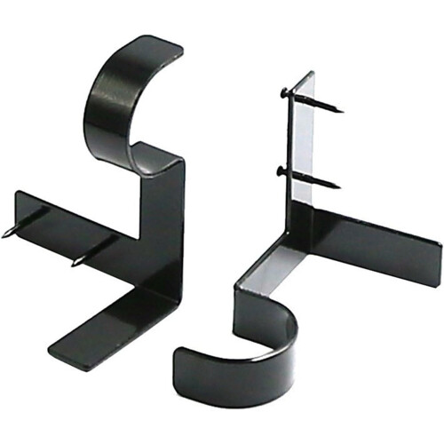 No-Drill Curtain Rod Brackets, 2 Pack