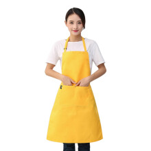 Avental de cozinha amarelo feminino, tamanho único