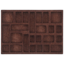 Scatola portagioie in legno marrone scuro OUNONA