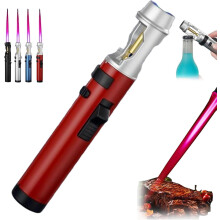 Isqueiro elétrico de plasma à prova de vento com chama ajustável de 360