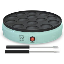 Mini pancake maker non-stick 14-hole electric