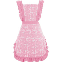 Vintage forklekjole med lommer for kvinner