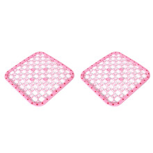 Pink PP Sink Debris Filter Mat26x26cm