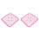 Pink PP Sink Debris Filter Mat26x26cm 1