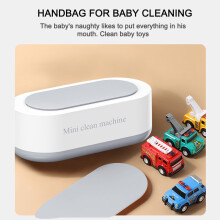 Portable Ultrasonic Cleaner for Glasses, Jewelry & Brushes