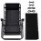 Deck Chair Replacement Fabric Oxford 63x17in Black 1