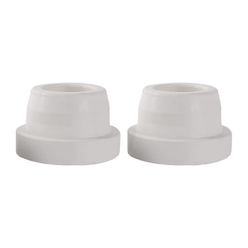 White Rubber Pool Ladder End Caps 2 pcs