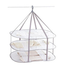 WOVTE mesh clothes drying rack 3-tier 30.3x24.5x30.7 in
