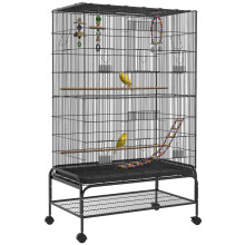 Jaula para Pájaros Negro 97 x 58 x 160 cm