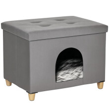 Cueva para Gatos Gris 60 x 45 x 44.5 cm